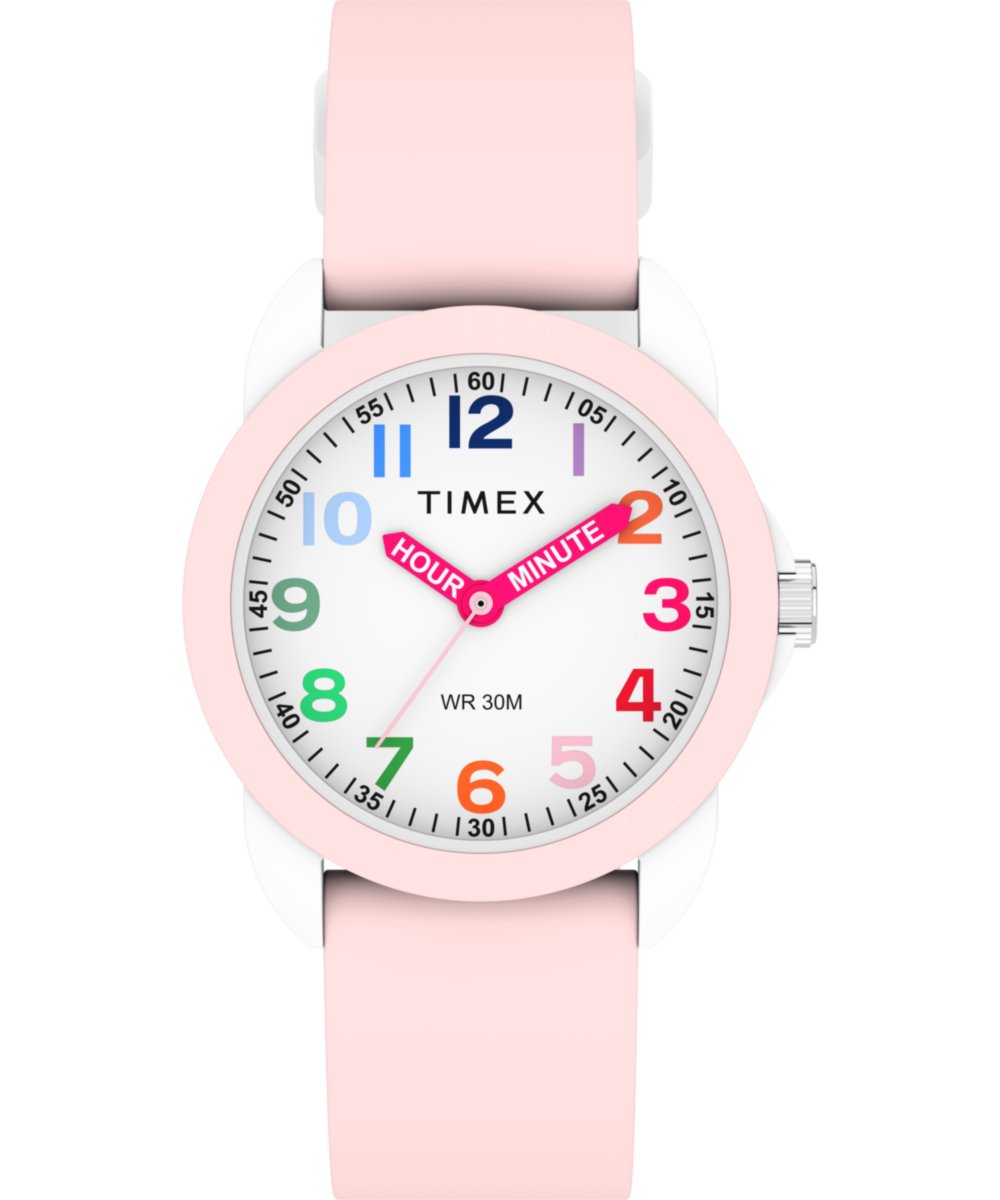 Timex Time Teacher TW2W92000 Horloge - Siliconen - Roze - Ø 30 mm