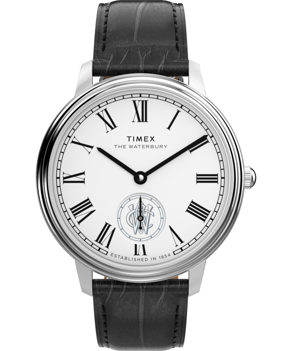 Timex Waterbury Metropolitan TW2Y23100 Horloge - Leer - Zwart - Ø 39 mm