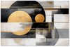 Abstracte vormen, Goud, Zwart, Zilver