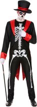 LUCIDA - Chique skelet kostuum voor mannen - L