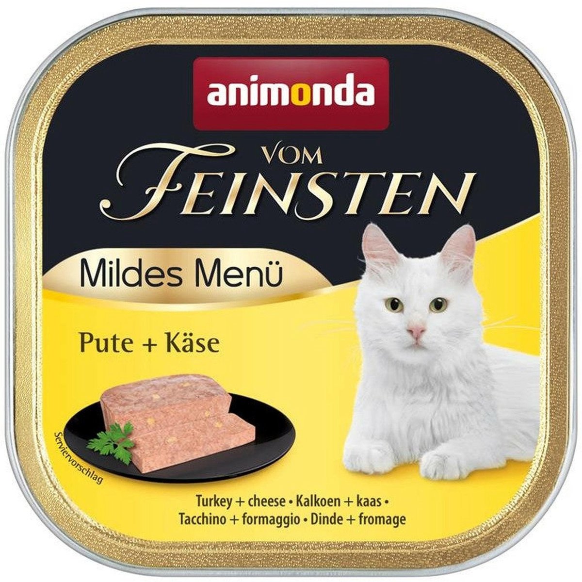 Animonda Animonda Cat Vom Feinsten Mild Menu 32x100g - Kalkoen & Kaas