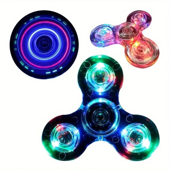 Jojoy - Fidget Spinner met LED-lampjes - Fidgetspinner - Fidget Toys - Fidgets - Hand Spinner - LUMISPIN