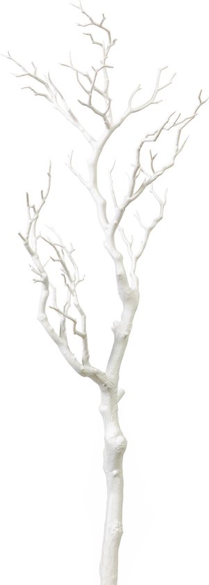 Flourify, Branche de Décoration - 2 pièces - plante artificielle - branche artificielle - fleur artificielle - blanc - 73 cm