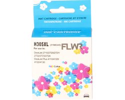 FLWR inktcartridge voor HP 305XL Kleur - Premium Huismerk HP 305 inkt (Kleur - hoge capaciteit) o.a. geschikt voor HP DeskJet 2710e, HP DeskJet 2720e, HP ENVY 6010, HP DeskJet Plus 4120e, HP DeskJet 4220e