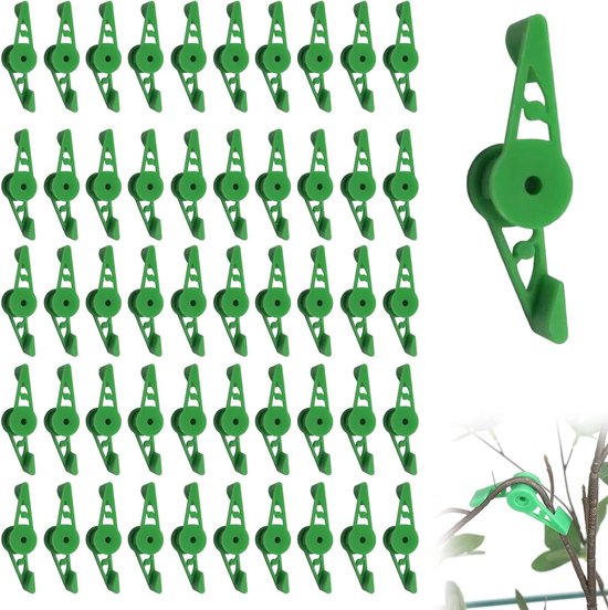 360 Graden Verstelbare Plant Training Clips - 50 stuks voor Fruitbomen en Bloemen - Tuinbenodigdheden - Lage Stress Plantentrainingsclips - Plant Bender