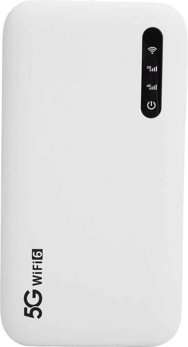 5G Mobiele Hotspot Met Simkaartsleuf, Draagbaar WiFi-apparaat Voor Op Reis, Ontgrendelde LTE Modem, WiFi 6, 2,77 Gbps, 6100 MAh, Voor Telefoontablet