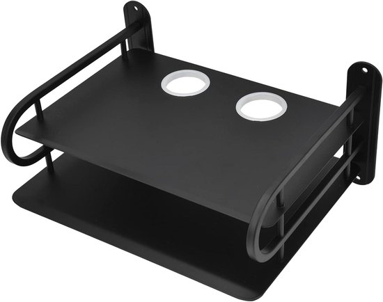 Nordic hout wandgemonteerde router opbergdoos massief hout wifi modem