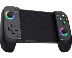 Trust GXT 735 Mylox - Mobiele Gaming Controller - Draadloos Bluetooth - Voor iPhone en Android - RGB Verlichting - Zwart