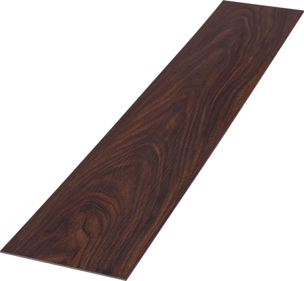 Deluxe PVC klevende vinyl vloerbedekking voor 2,23 m² roodbruin moer 2 mm dik ML-Design