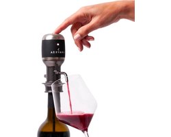 Variabele elektrische wijnbeluchter en schenker/dispenser - luchtkaraf - persoonlijke wijnkraan voor rode en witte wijn 750ml en 1,5l met standaard
