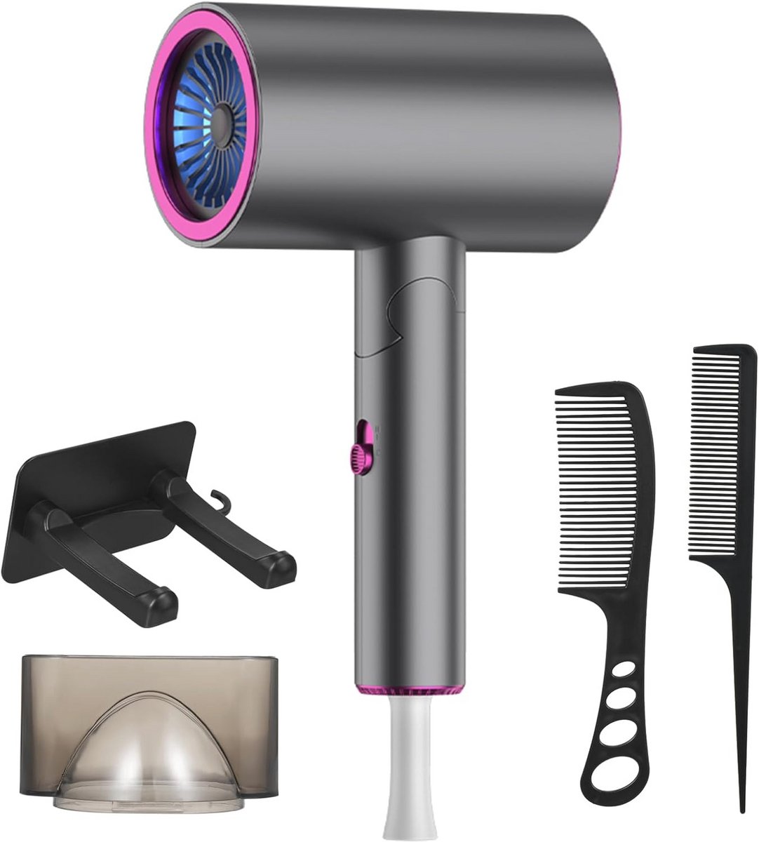 Draagbare opvouwbare haardroger 1900 W - Sneldrogend en flexibel haarstyling-gereedschap voor thuis en op reis
