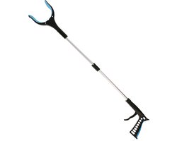 Afvalgrijper/grijptang - opvouwbaar - 81 cm - aluminium/kunststof - magnetische grip kaak