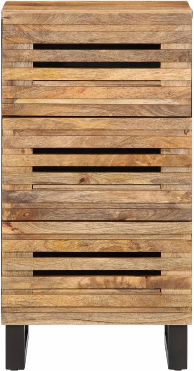 VidaXL Dressoir Massief Mangohout 40x34x75 cm Dressoir Dressoirs Opbergkast Wandkast