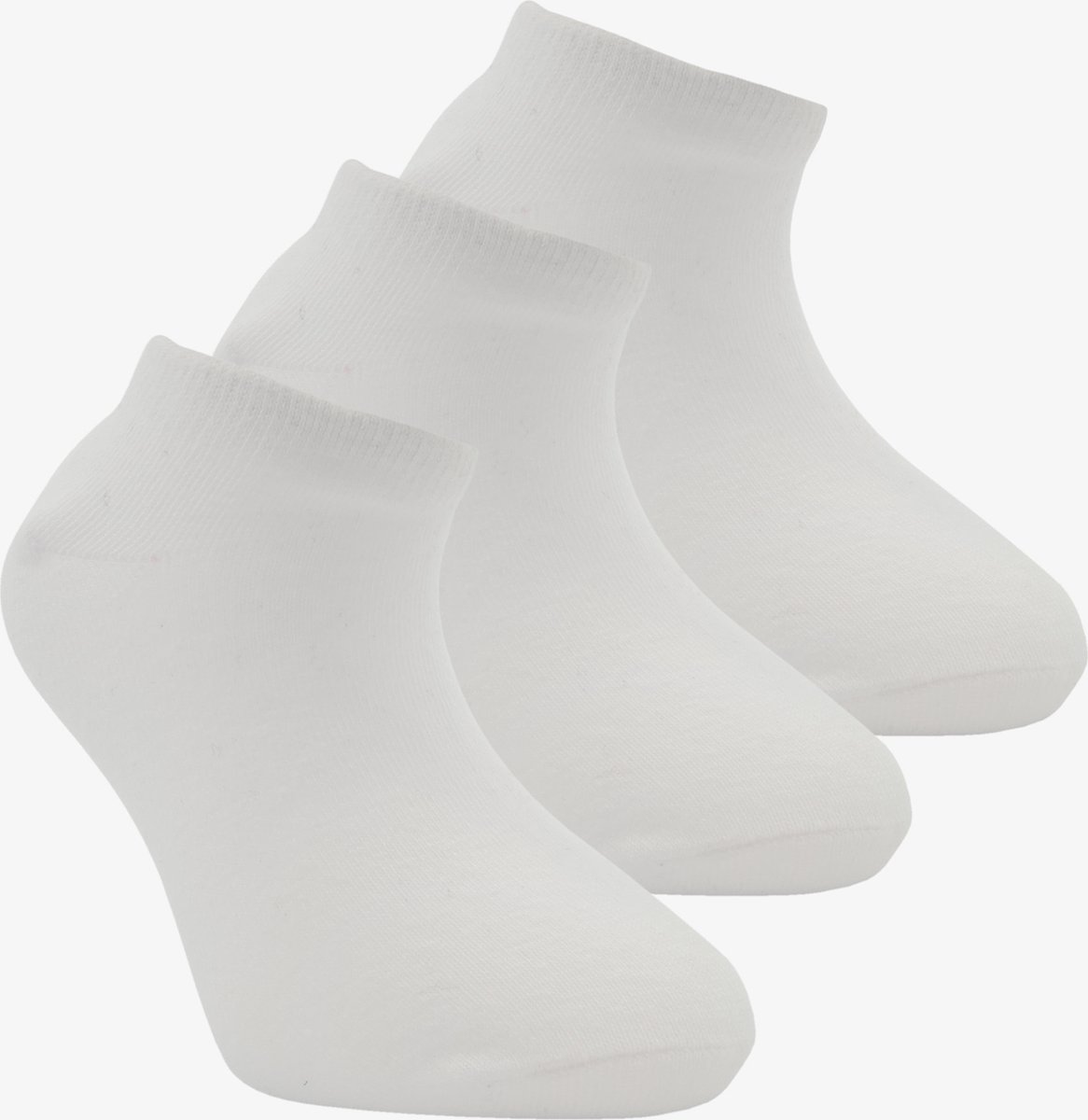 3 paar kinder sneakersokken - Wit - Maat 27/30