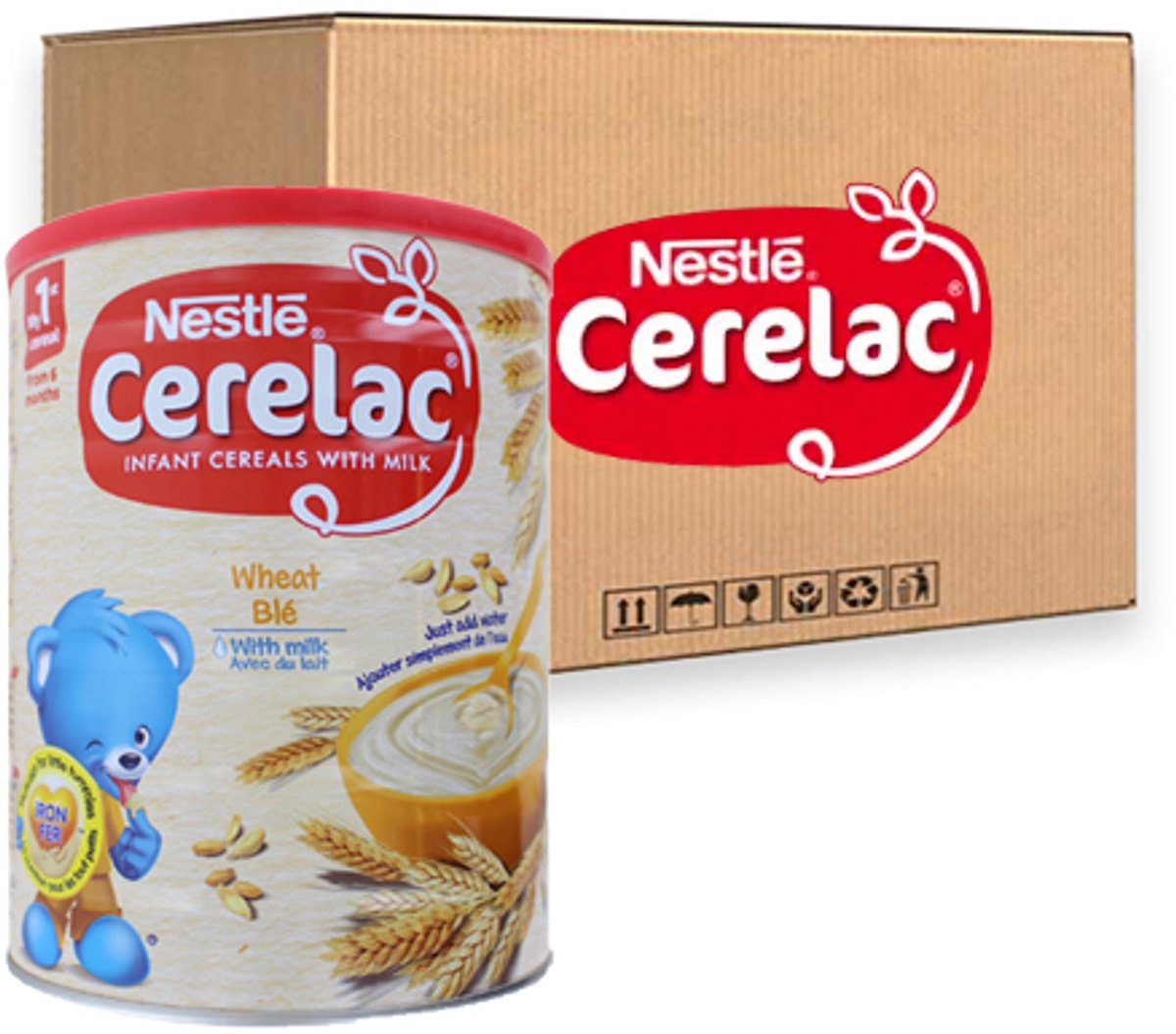 Goedkoopste Cerelac - Baby Tarwe met Melk - 12x 1kg