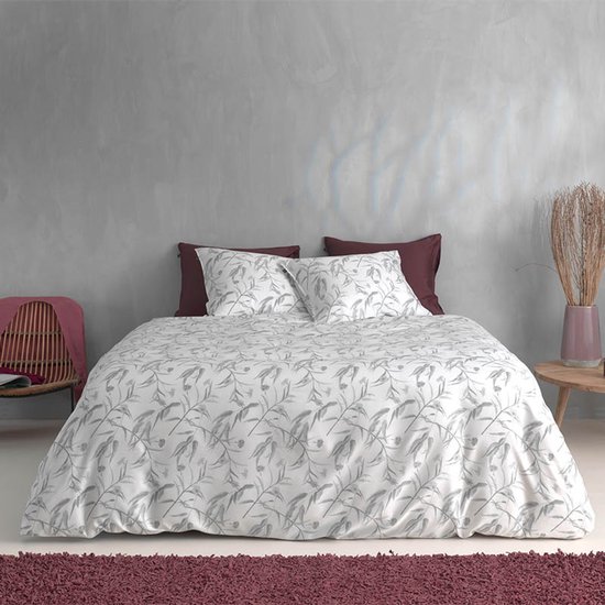 Zohome Dekbedovertrek Fiori-di-Satinado - Abstract Bedlinnen - 140x220 - Roze - Dekbedhoes van 100% Katoen-Satijn van Merkloos — afbeelding 2