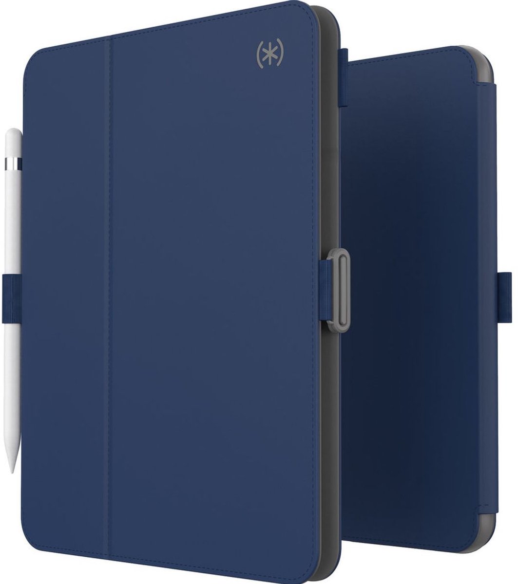 Speck Tablethoes geschikt voor Apple iPad 11 (2025) Hoes | Speck Balance Folio Bookcase + Stylus Houder - Arcadia Navy | Marineblauw