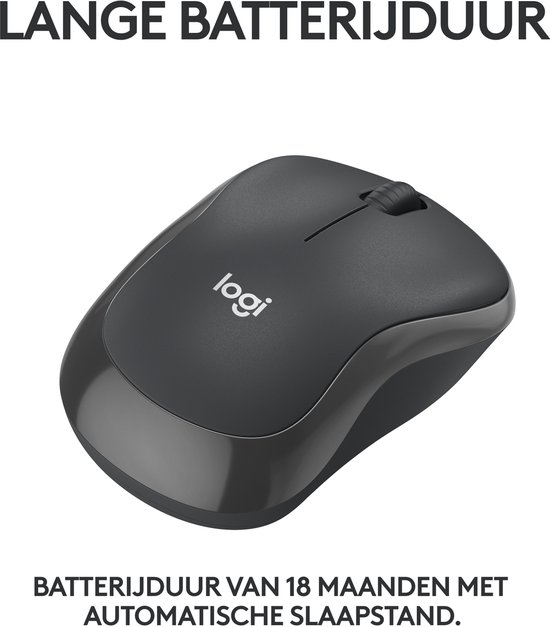 Logitech M240 - Draadloze Muis - Bluetooth - Graphite