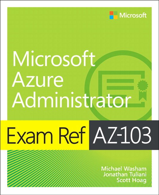Exam Ref AZ-103 Microsoft Azure Administrator - cover