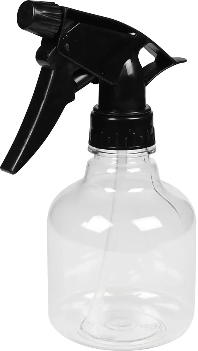 Benson Plantensproeier - 250 ml - Transparant met zwarte sproeikop - Ergonomisch ontwerp
