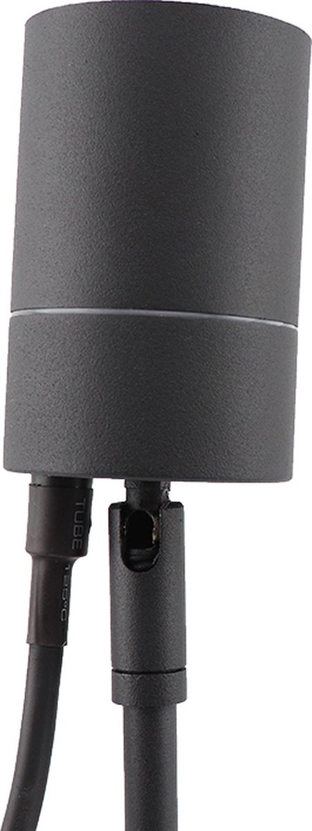 Olucia - PEDRO - Tuinspieslamp - Zwart - Vorm: Cilinder
