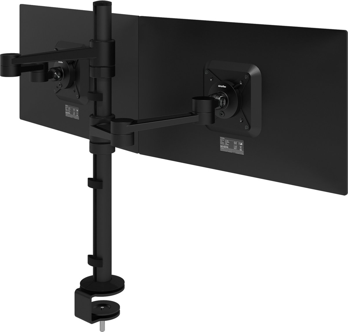 Dataflex ViewLite Monitorarm 2 monitoren 143 Zwart
