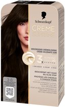 Schwarzkopf - CREME SUPREME 3-0 - Haarkleuring - Natuurlijk Extra Donkerbruin - Permanente Haarverf - Beschermt en Versterkt - Grijsdekking - 245g