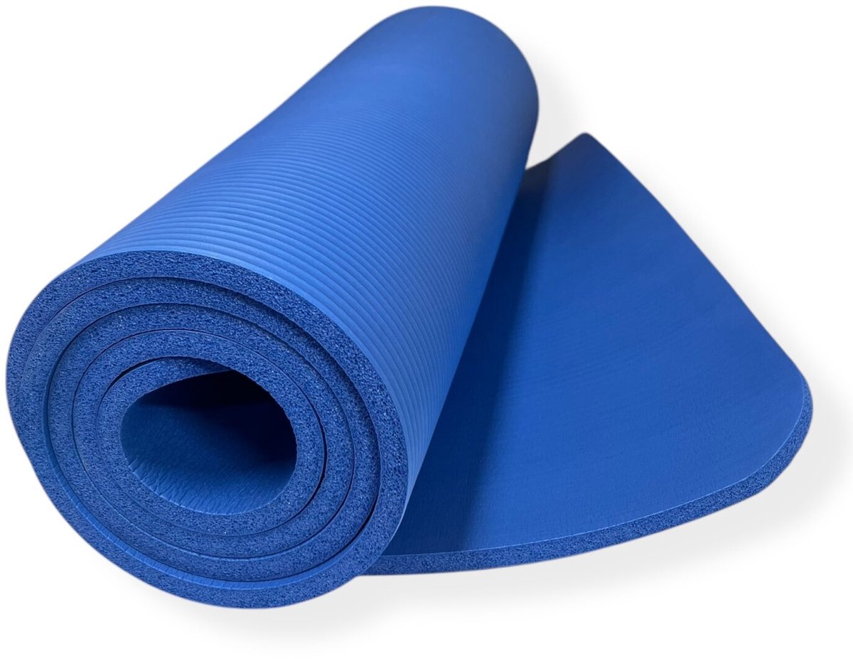 Padisport Yoga Mat Blauw 10x - Yoga Mat Extra Dik - Pilates Mat - Dikke Yogamat - Yoga Mat Anti Slip