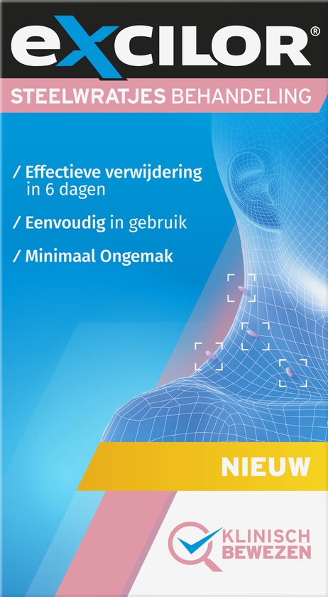 Excilor Steelwratjes - Effectieve verwijdering in 6 dagen - Eenvoudig in gebruik - Huiduitstulpingen - Klinisch bewezen - Medisch hulpmiddel - 3 stuks