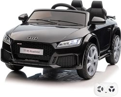 Audi TT RS Roadster - Elektrische Kinderauto - 12V - 1 tot 5 jaar - Zwart
