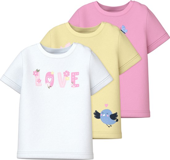 Name IT NMFTANK Top 2P Pastel Lilac Horse Noos, Canottiera Bambina, Pastel Lilac, 86
