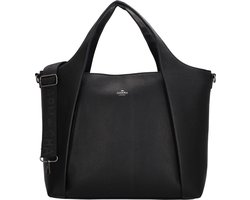 Charm London Mulberry Street Laptoptas 15,6 inch - Trendy Schoudertas - School Werk Business Tas - Zwart