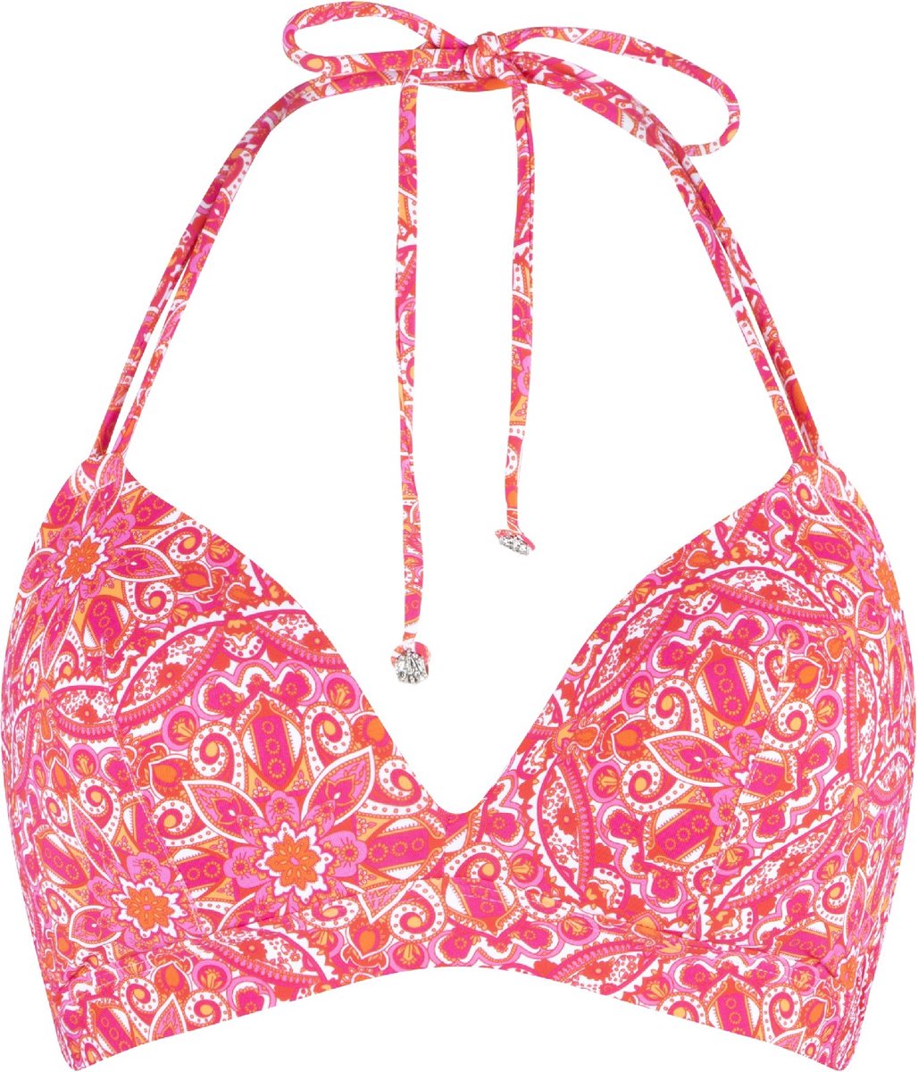 LingaDore Voorgevormde Triangel Bikini top Hot pink paisley