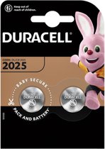 Duracell 2025 Batterie CR2025 2 pcs, Batterie à usage unique, CR2025, Lithium, 3 V, 2 pièce(s), Argent