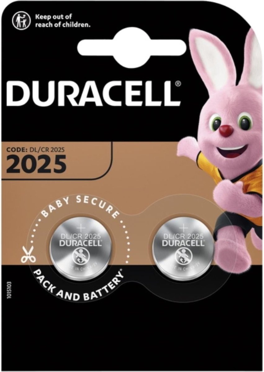 Duracell 2025 Batterij - 2 stuks