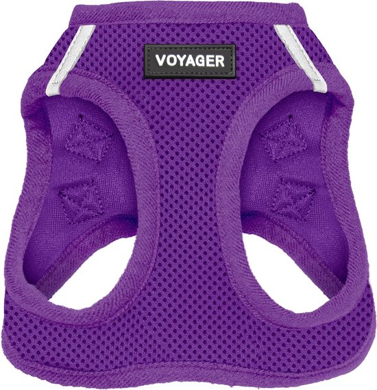 Foto: Voyager step in air hondenharnas door best pet supplies harnas voor kleine en middelgrote honden voor alle weertypen paars xs borstomvang 33x37 cm