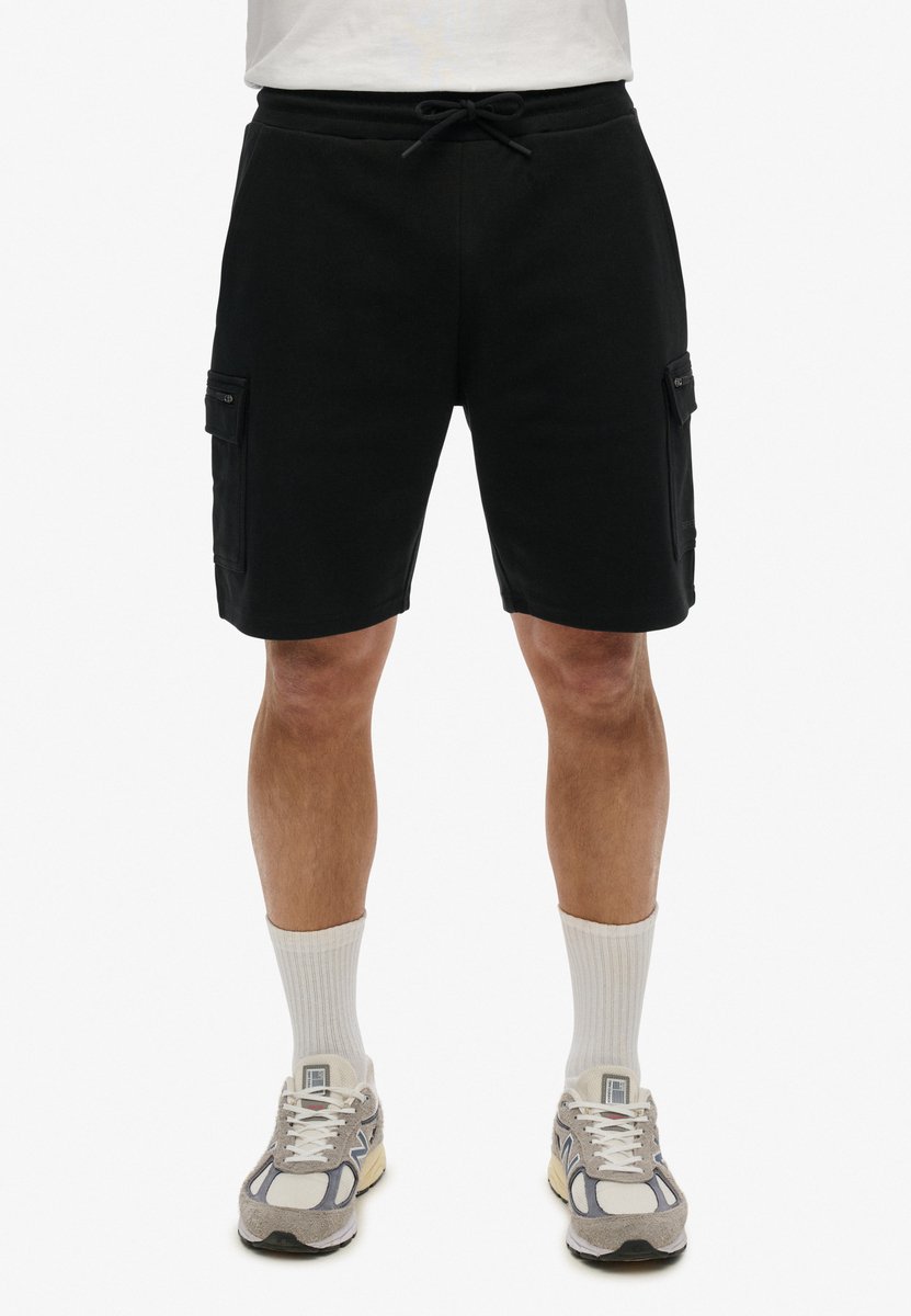 Superdry Tech Cargoshort met logo Heren Korte broeken Zwart