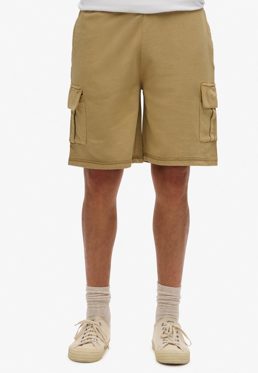 Superdry Contrast Stitch Cargo Shorts S Man Washed Cappuccino