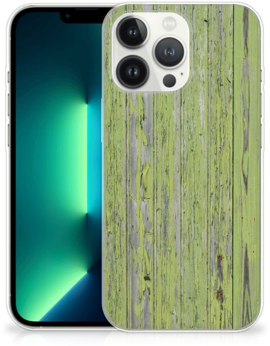 iPhone 13 Pro Max Bumper Hoesje Green Wood
