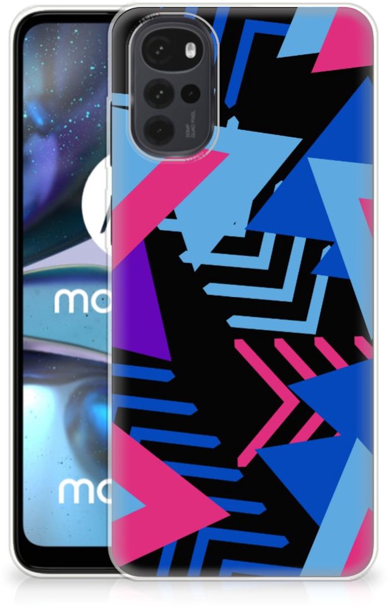 Motorola Moto G22 TPU Hoesje Funky Triangle