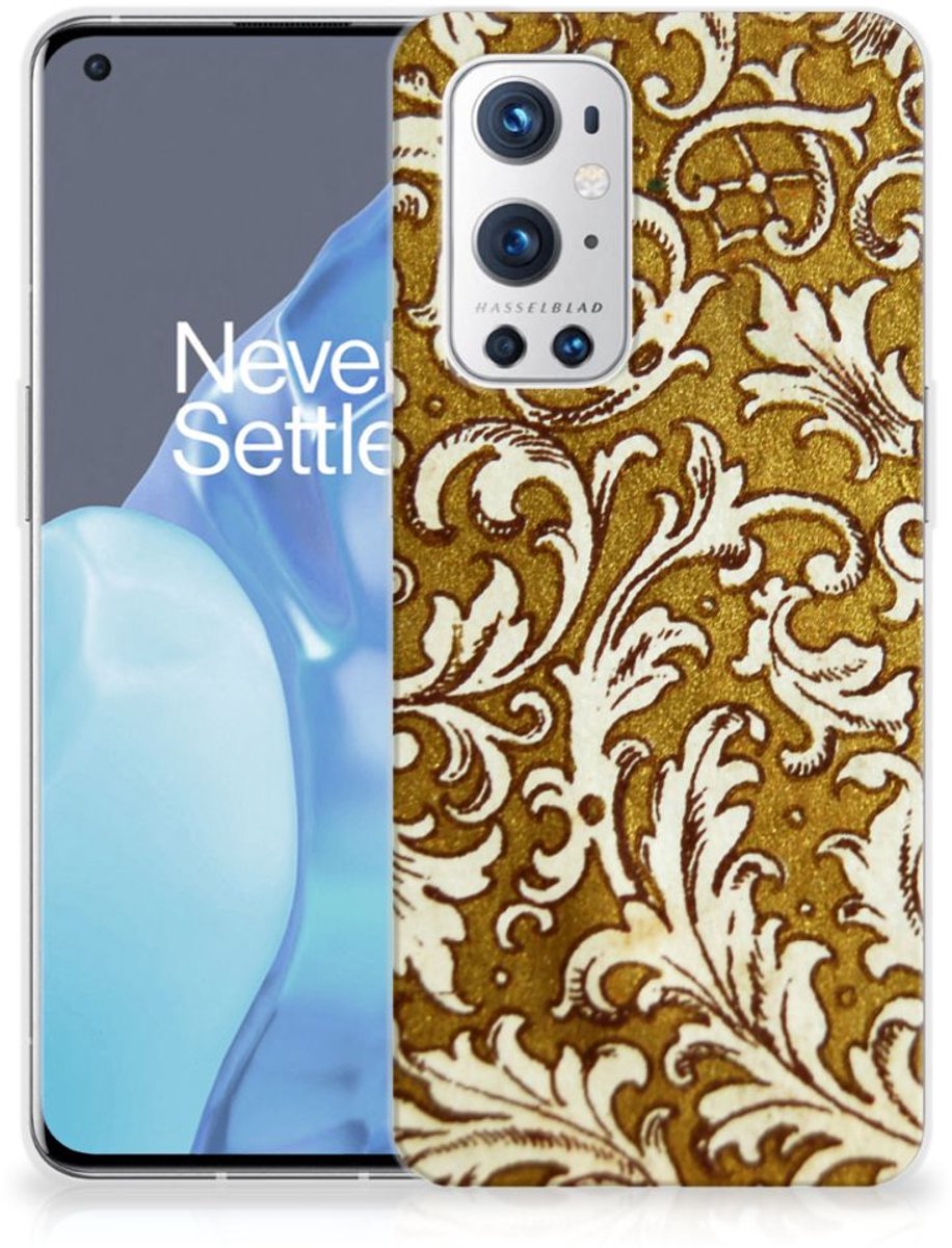 Siliconen Hoesje OnePlus 9 Pro Barok Goud