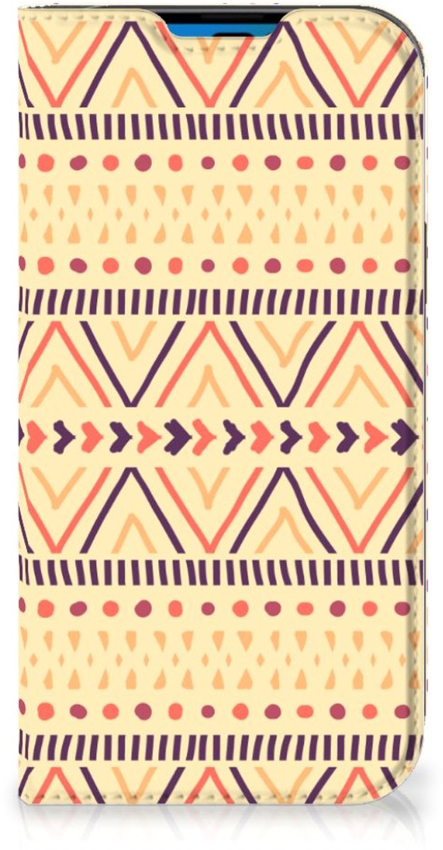 iPhone 14 Pro Hoesje met Magneet Aztec Yellow