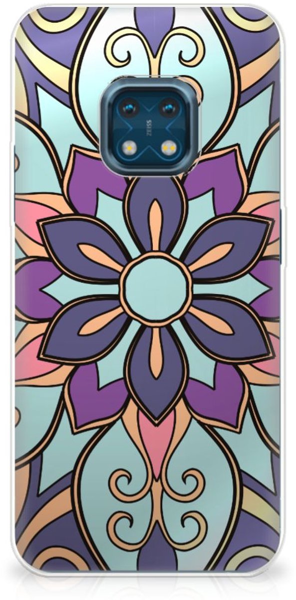 Nokia XR20 TPU Case Purple Flower