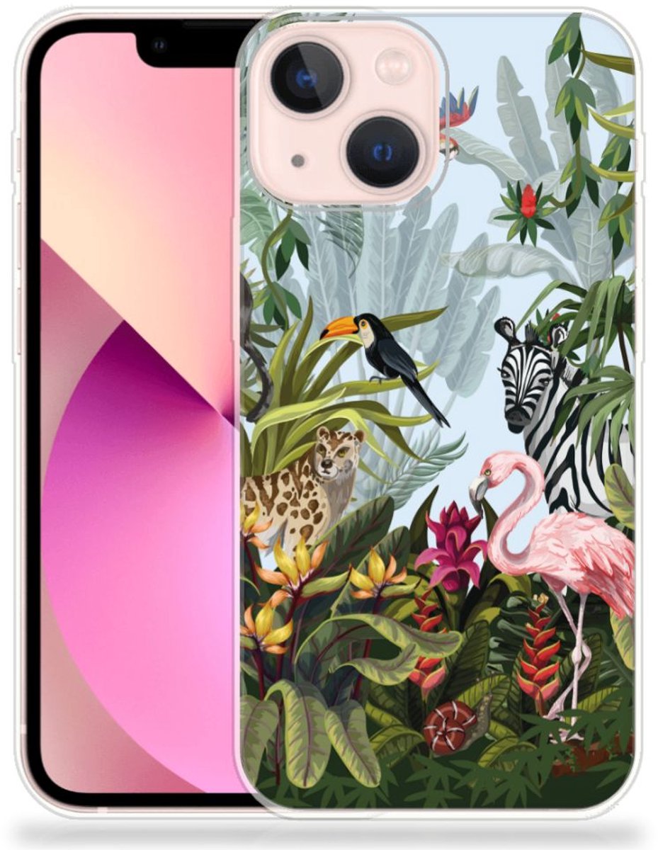 TPU Hoesje voor iPhone 13 mini Jungle