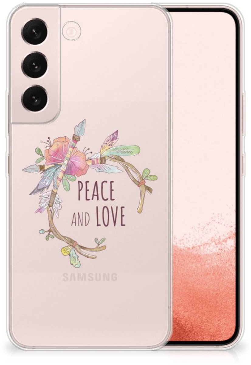 Samsung Galaxy S22 Telefoonhoesje met Naam Boho Text