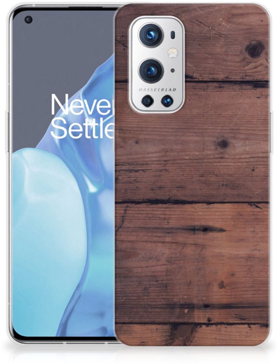 OnePlus 9 Pro Bumper Hoesje Old Wood