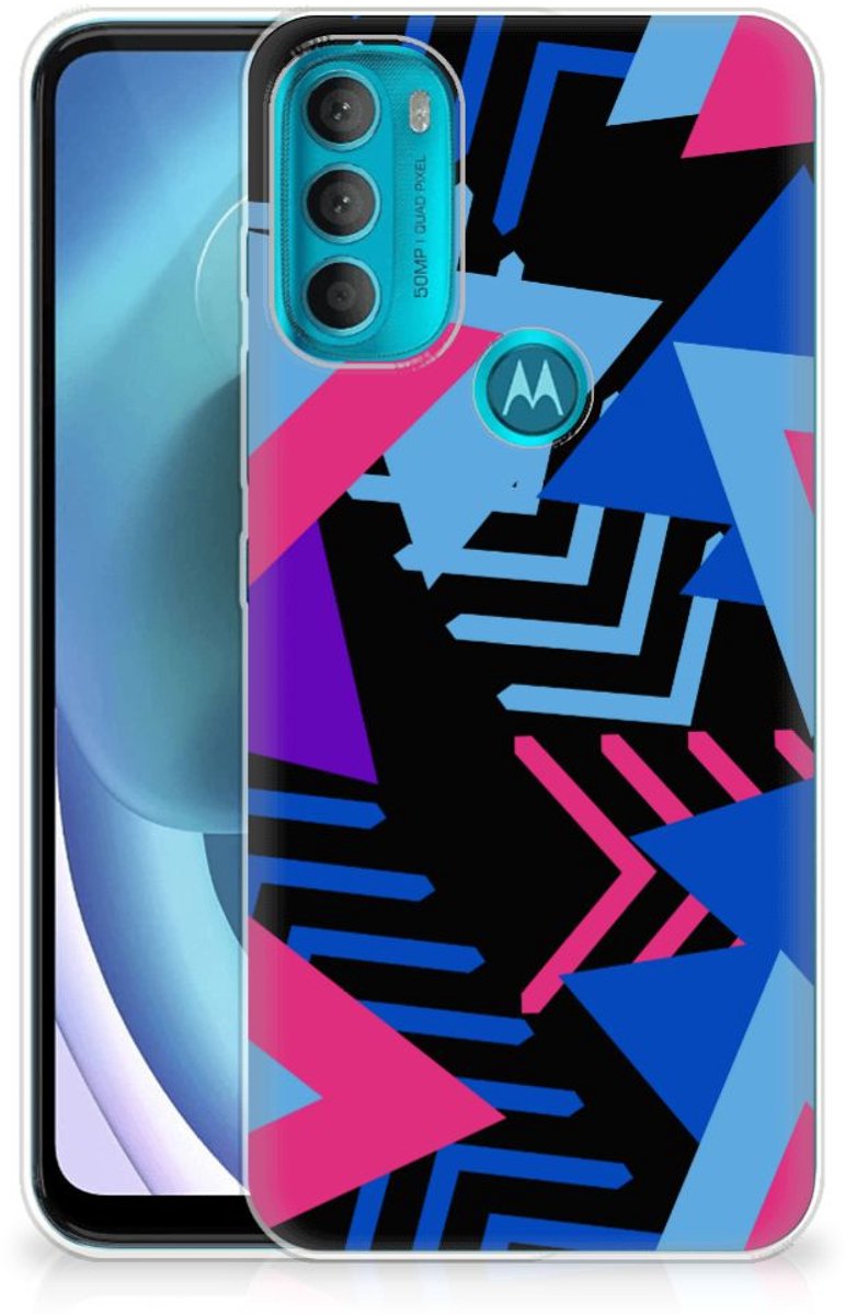 Motorola Moto G71 5G TPU Hoesje Funky Triangle