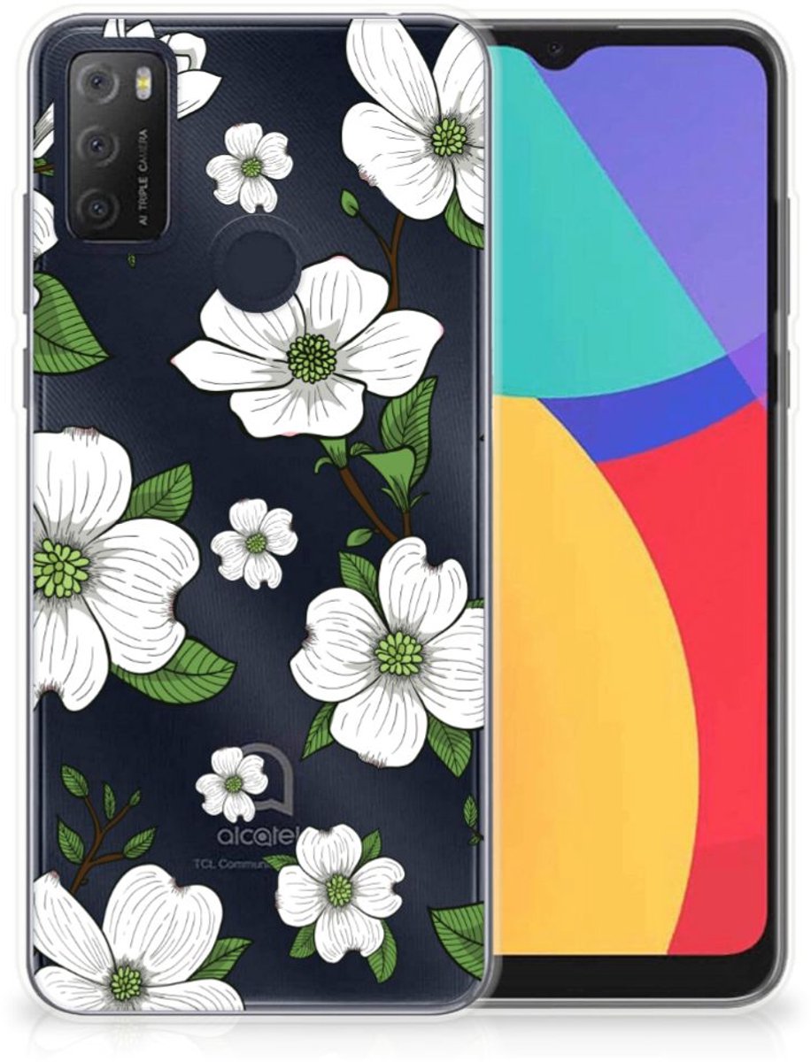 Alcatel 1S (2021) TPU Case Dogwood Flowers
