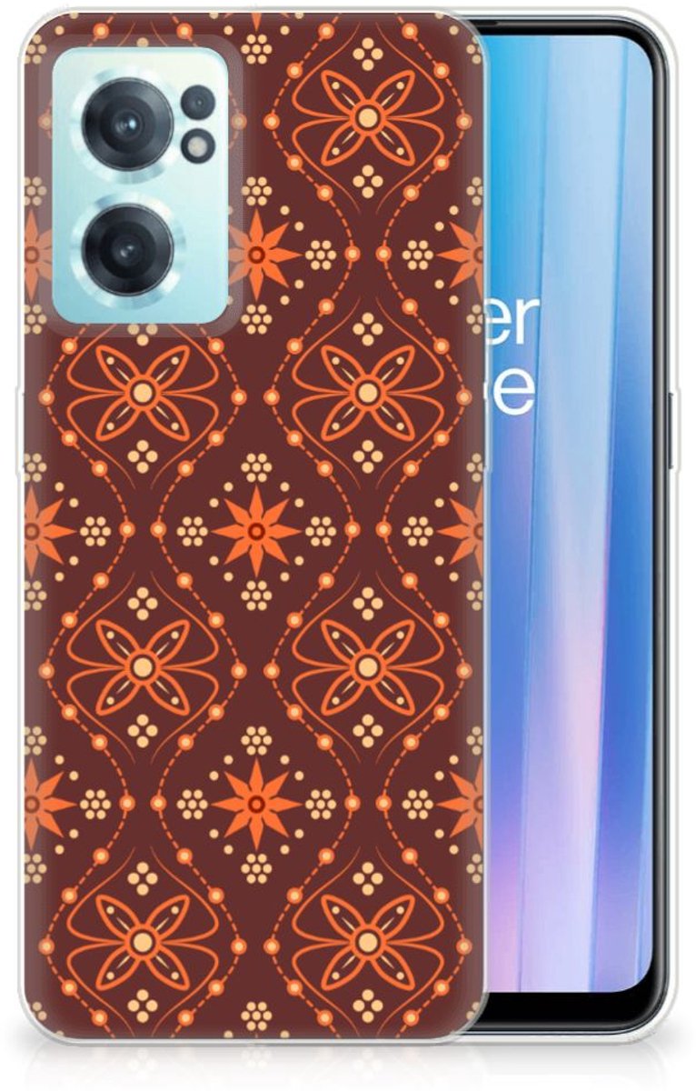 OnePlus Nord CE 2 5G TPU bumper Batik Brown