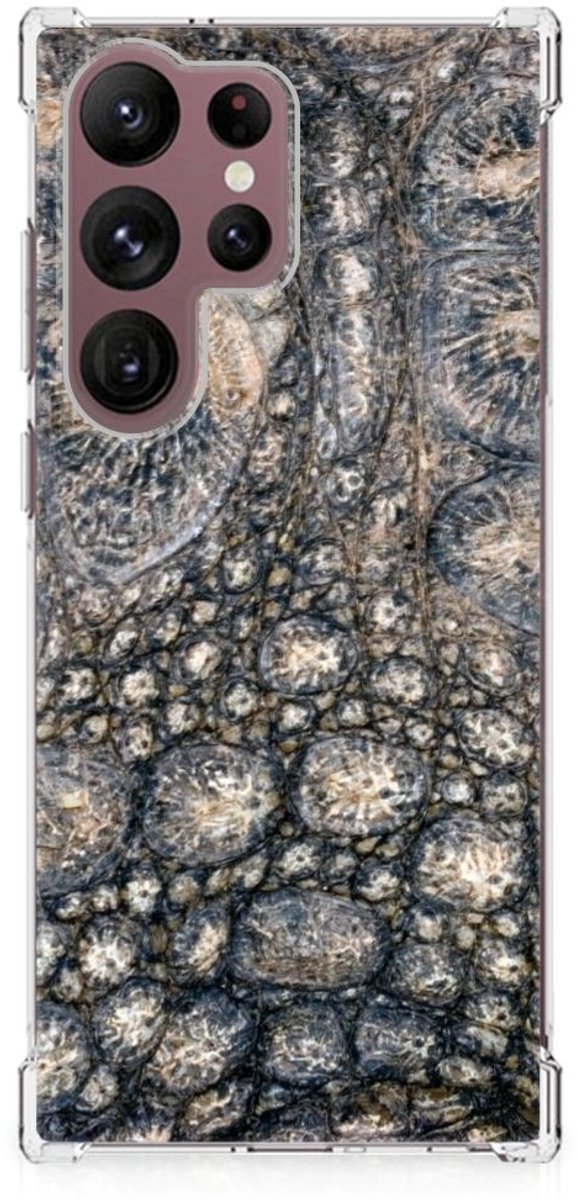 Samsung Galaxy S23 Ultra Case Anti-shock Krokodillenprint